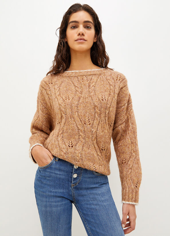 Liu Jo Wool And Alpaca Women's Sweaters Brown | TES-204751