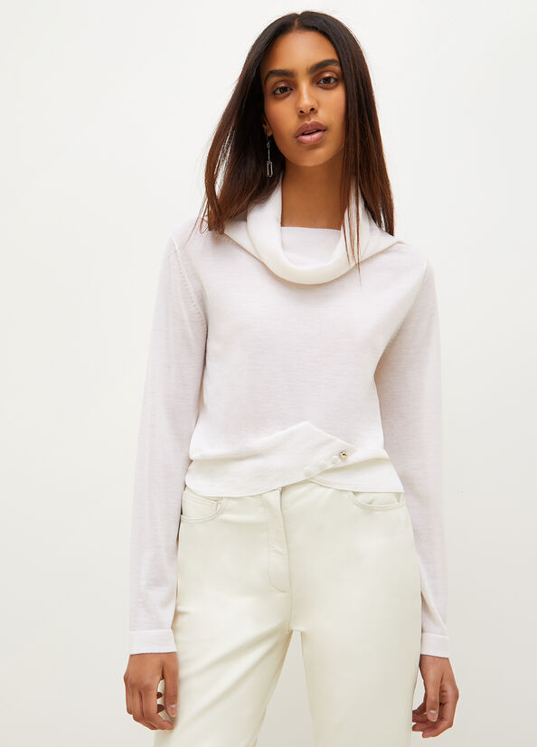 Liu Jo Wool Women's Sweaters White | WPU-216508